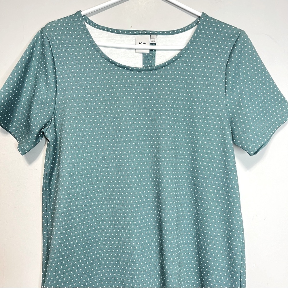 Ichi Kate Spot Polka Dot Short Sleeve Shift Dress, size M - Picture 3 of 11